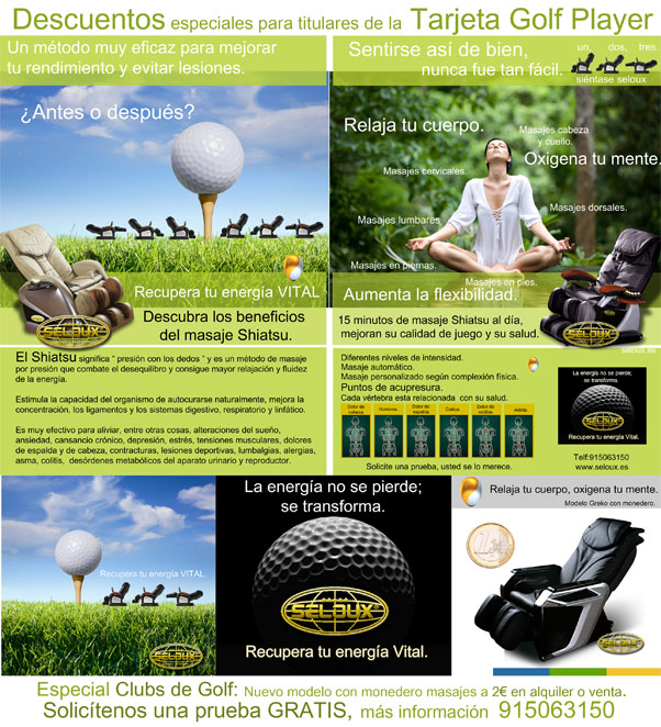 SILLONES DE MASAJE SELOUX - Recupere su energ�a vital